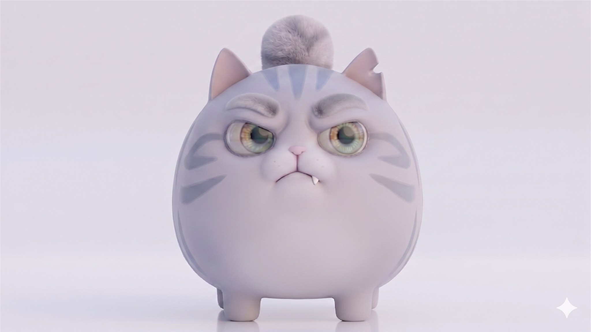 Max — a lavender-grey street cat